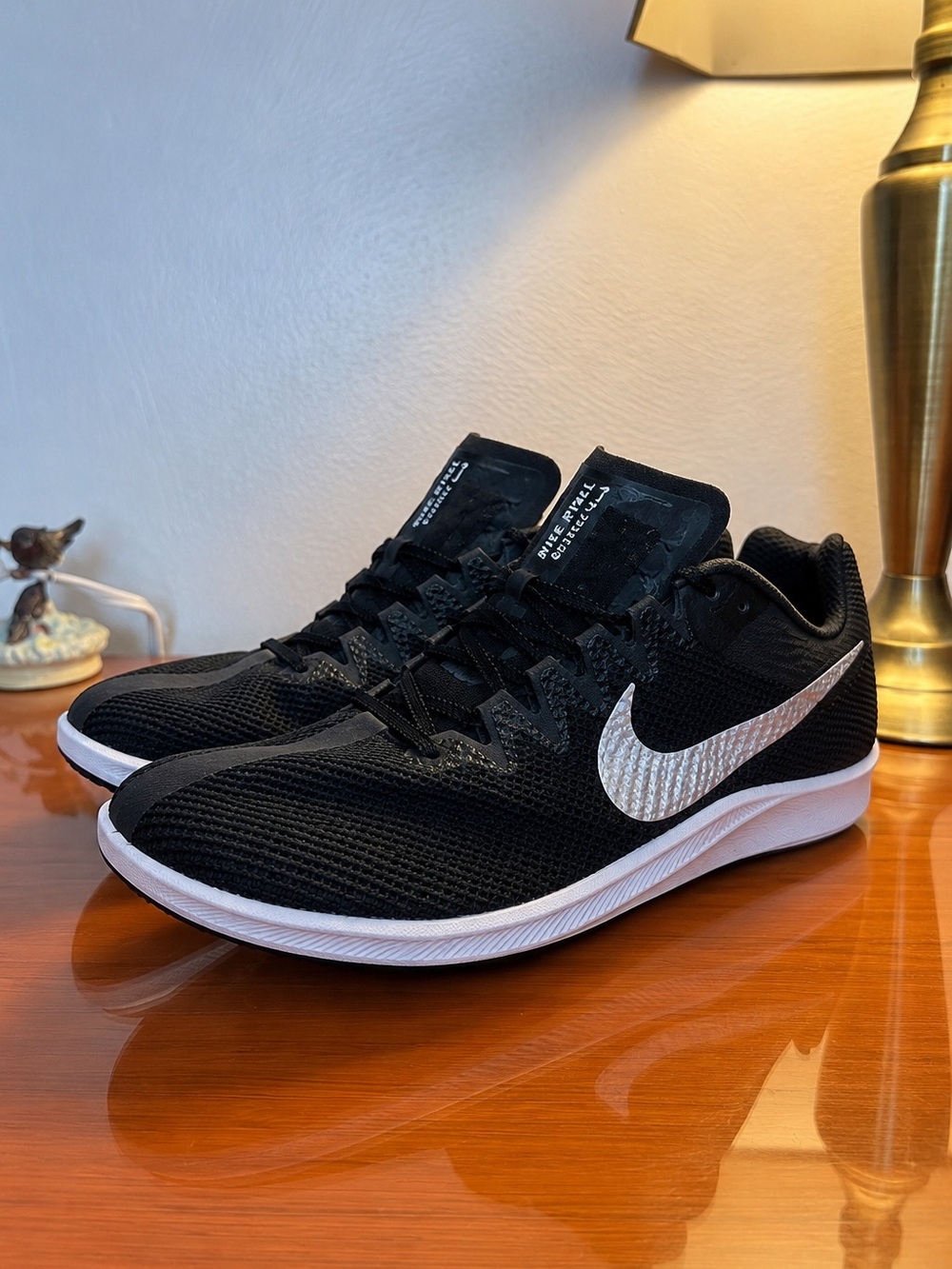 Nike Rival Distance Track & Field Running Shoes Black/White Men’s Size 9.5